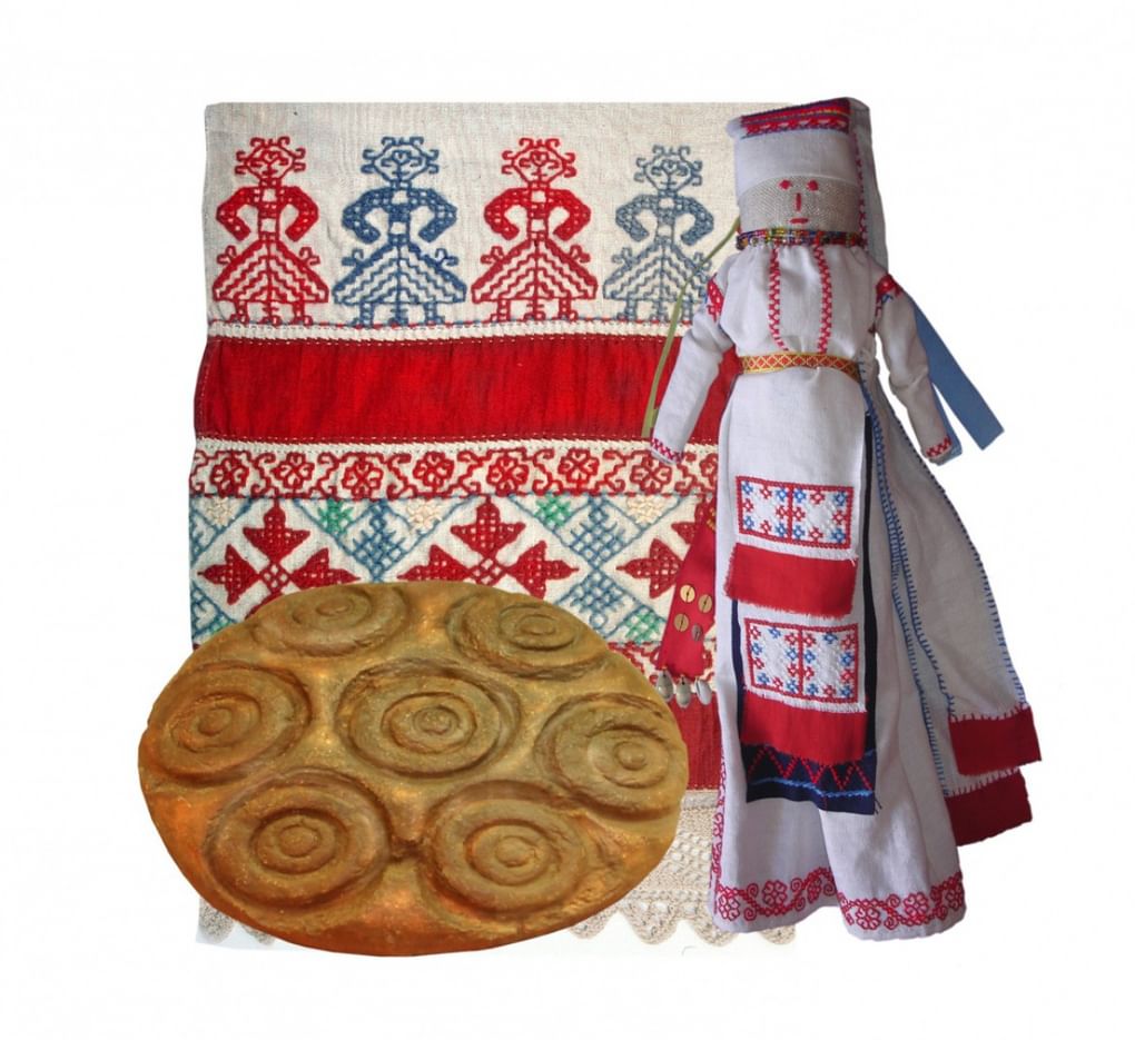 Ижорская свадебная кукла и свадебный хлеб «куппээлилейбя»