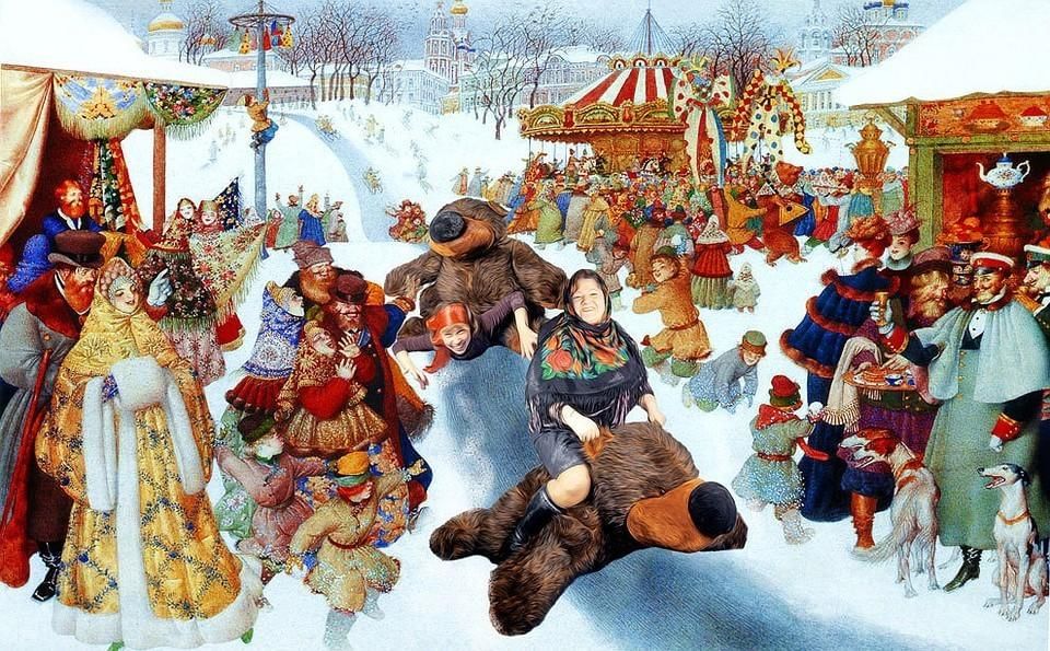 Масленица васнецов картина