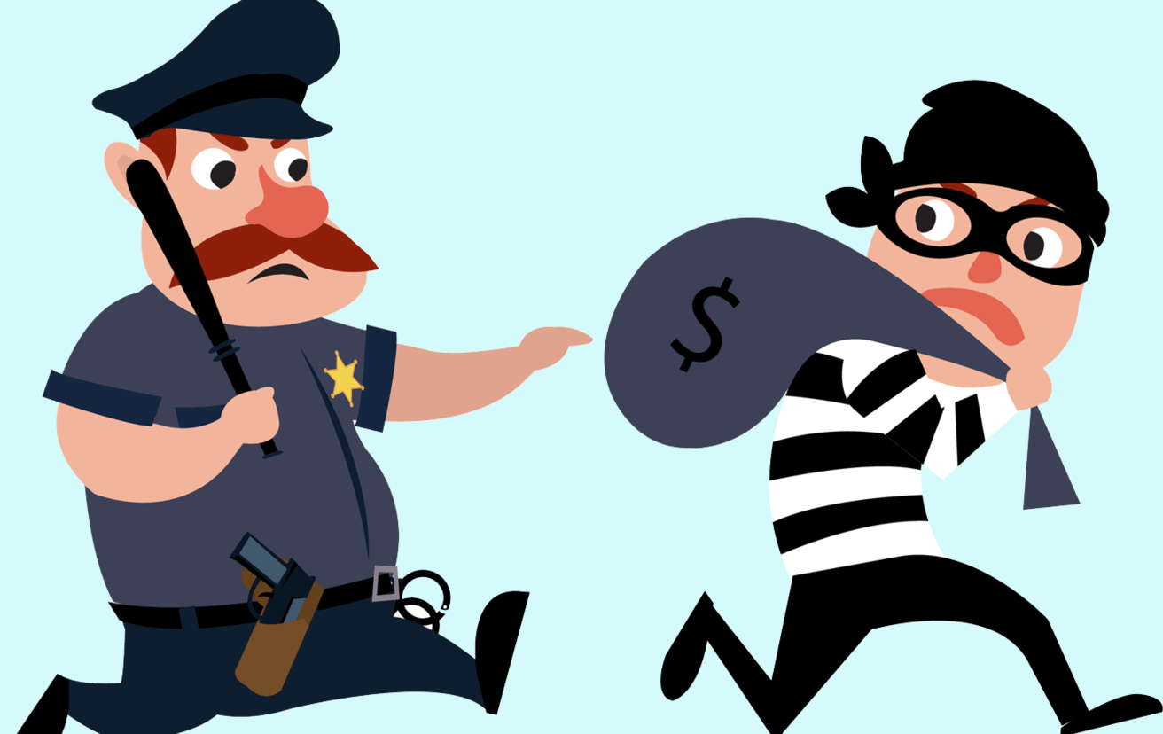 Игры на тему преступление. Полиция иллюстрация. Полицейский мультяшный. Преступник иллюстрация.
