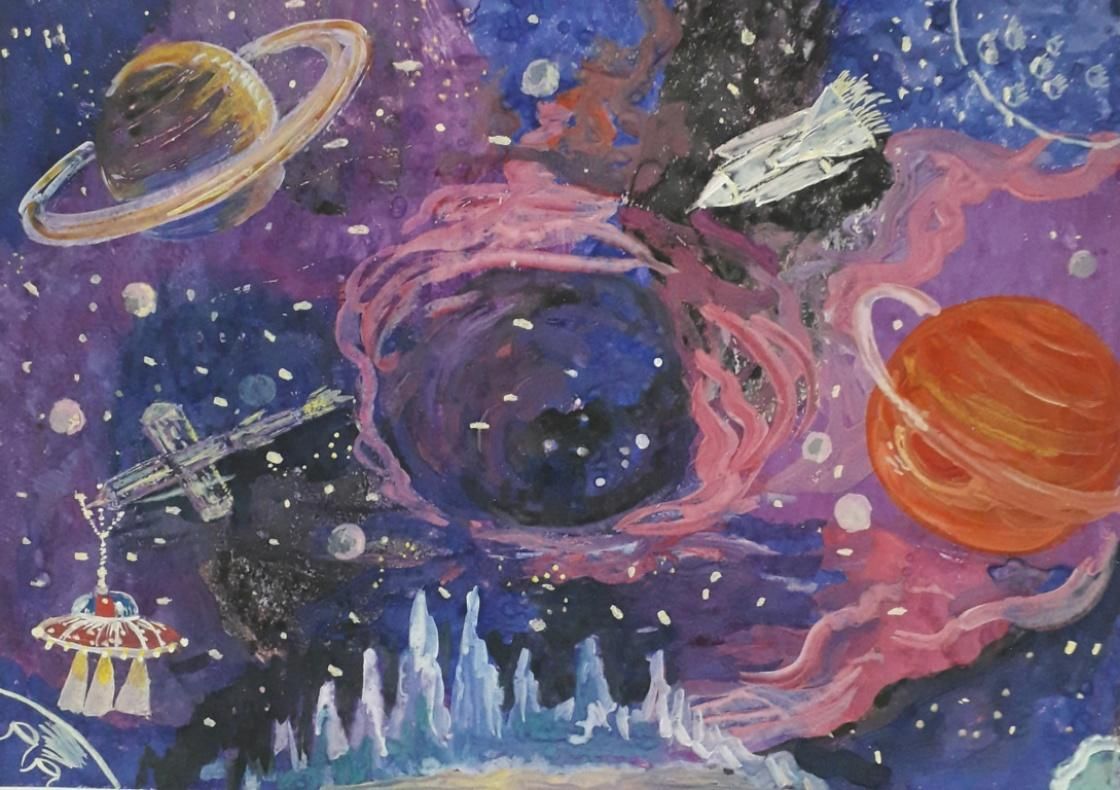 Загадочный космос рисунки. Рисунок на тему космические просторы. Рисунок на тему таинственный космос. Рисунки на тему в просторах космоса.