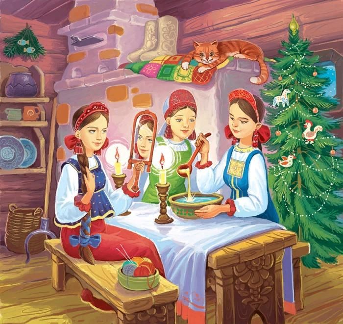 Картинка фольклорные посиделки