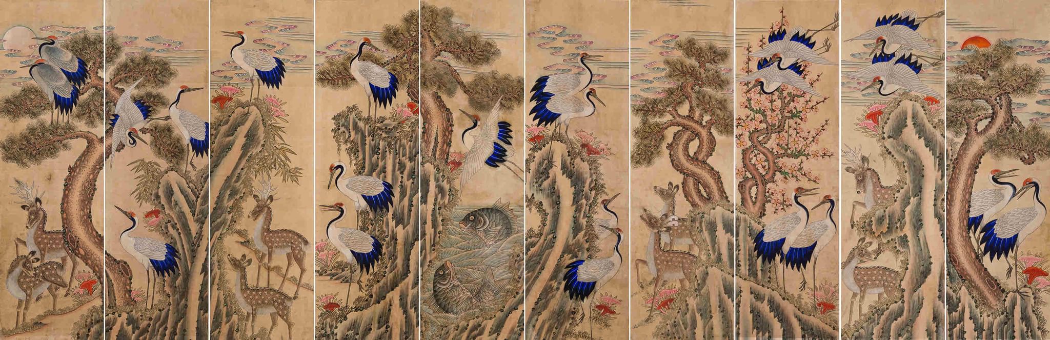 Корейская живопись Чосон птицы