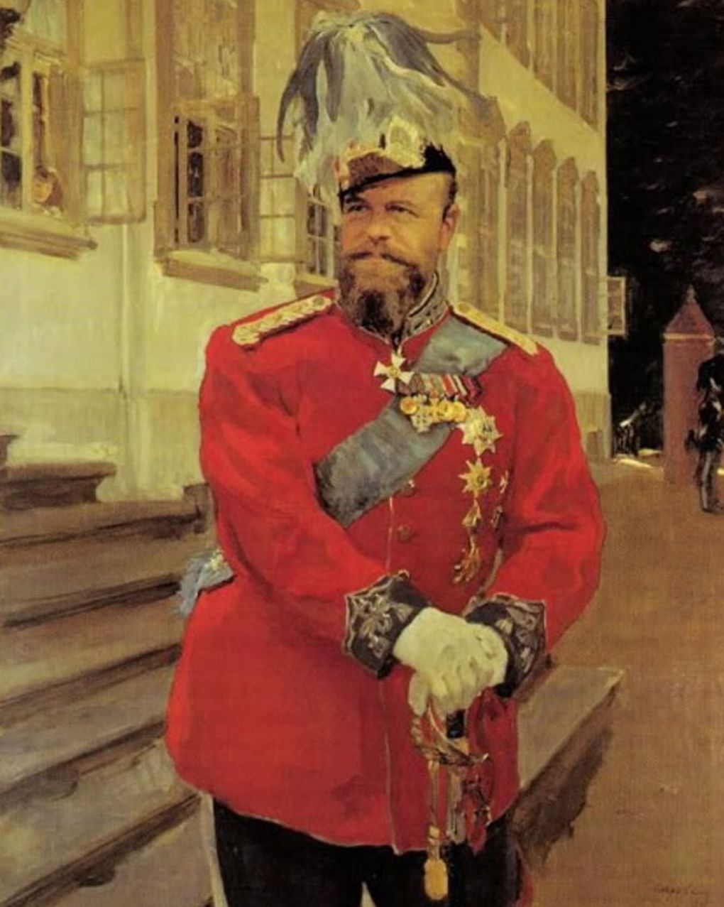 Валентин Серов. Император Александр III (фрагмент). 1899. Офицерский фонд Королевской лейб-гвардии, Копенгаген, Дания