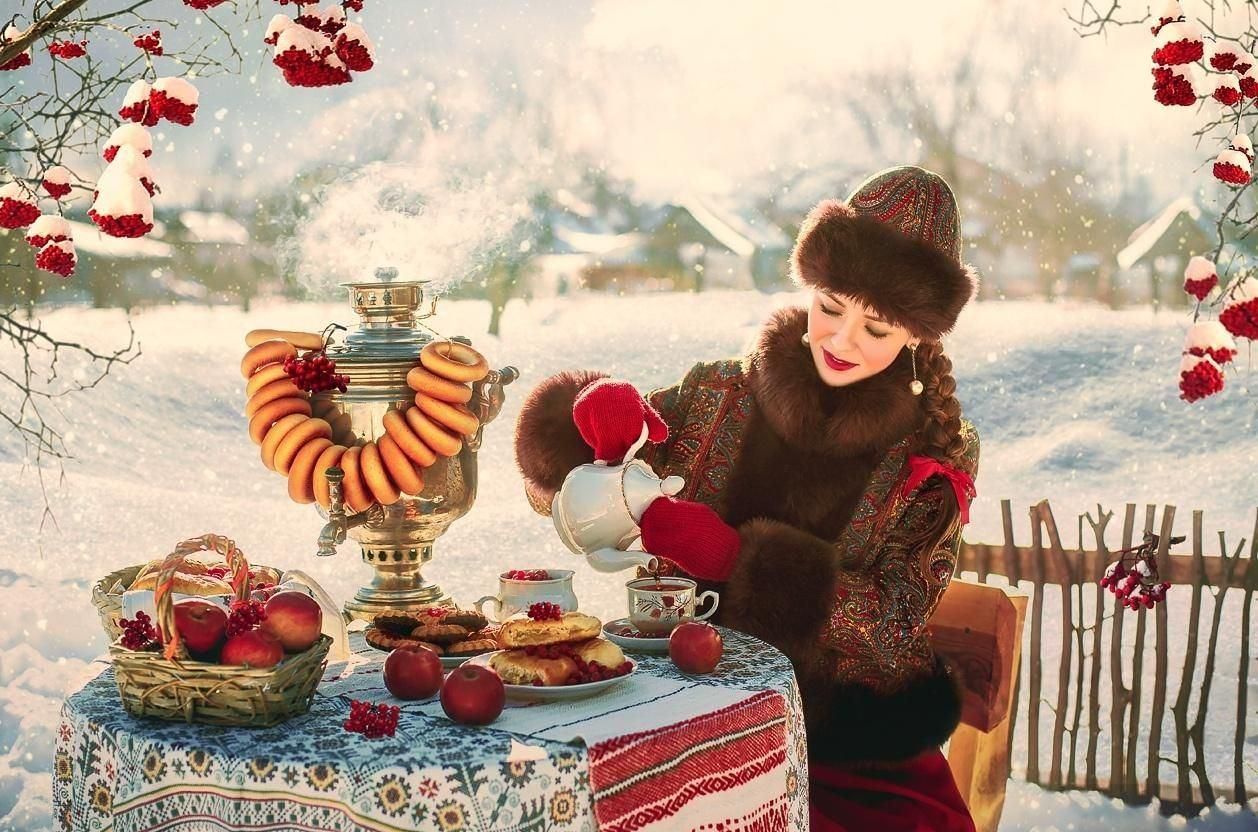 Доброго утра старинные картинки красивые. Зимнее чаепитие. Новогоднее чаепитие. Зимнее чаепитие с самоваром. Зимнее настроение.