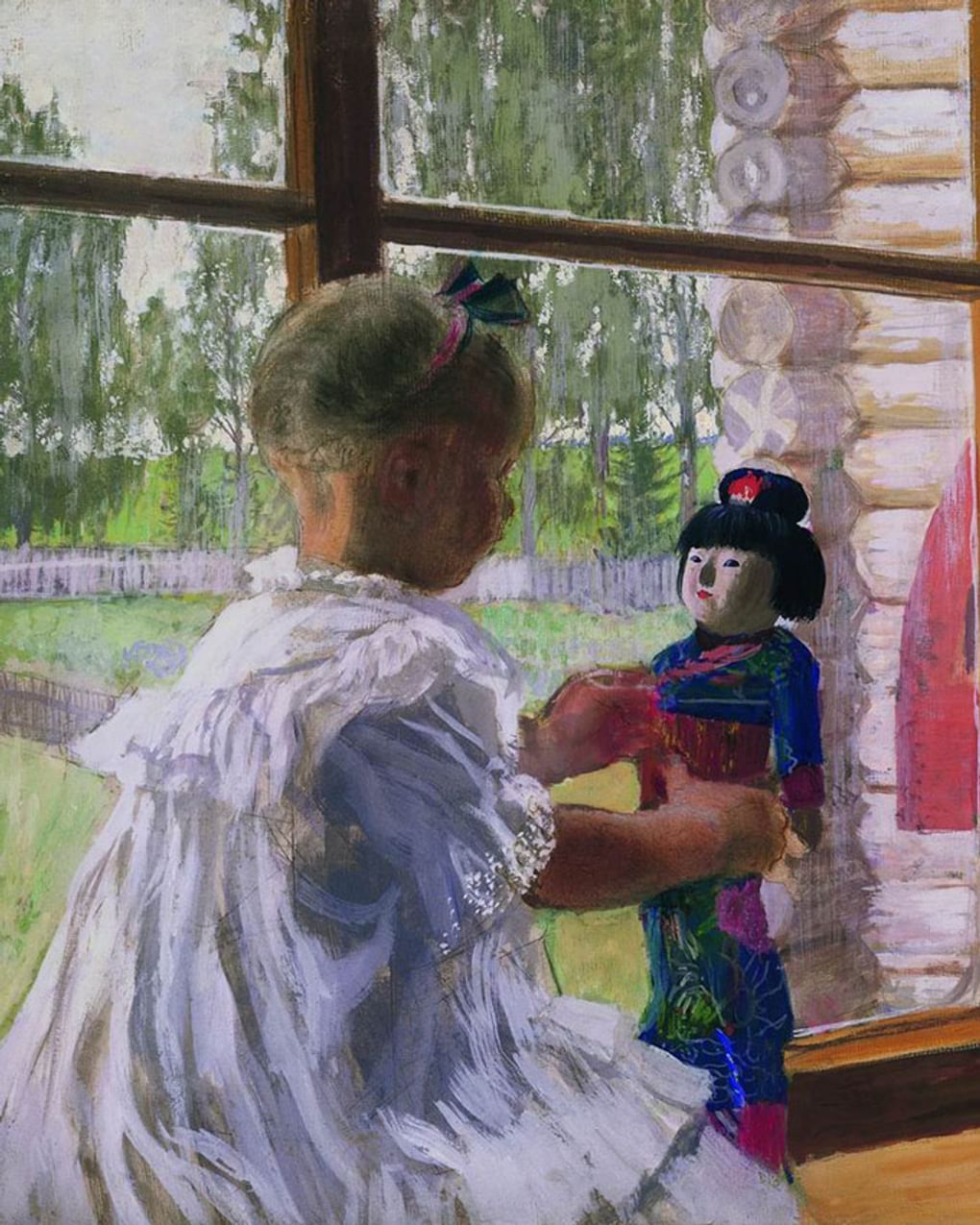 Борис Кустодиев. Японская кукла (фрагмент). 1908. Государственная Третьяковская галерея, Москва