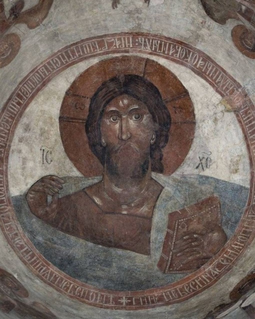 Феофан Грек. Христос Пантократор (фрагмент). 1378. Церковь Спаса Преображения на Ильине улице, Великий Новгород. Фотография: wanderings.online