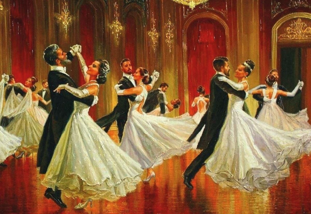 Положение бала. Бал 19 века. Современный бал. Картина танцы. Бал иллюстрации.