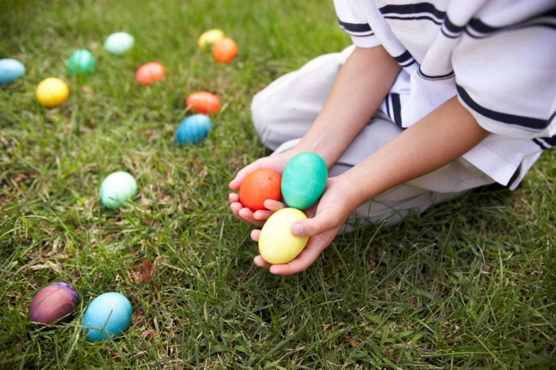 Яйцо сбивают. Easter Egg Hunt традиции. Пасхальное яйцо. О Пасхе детям. Развлечения на Пасху
