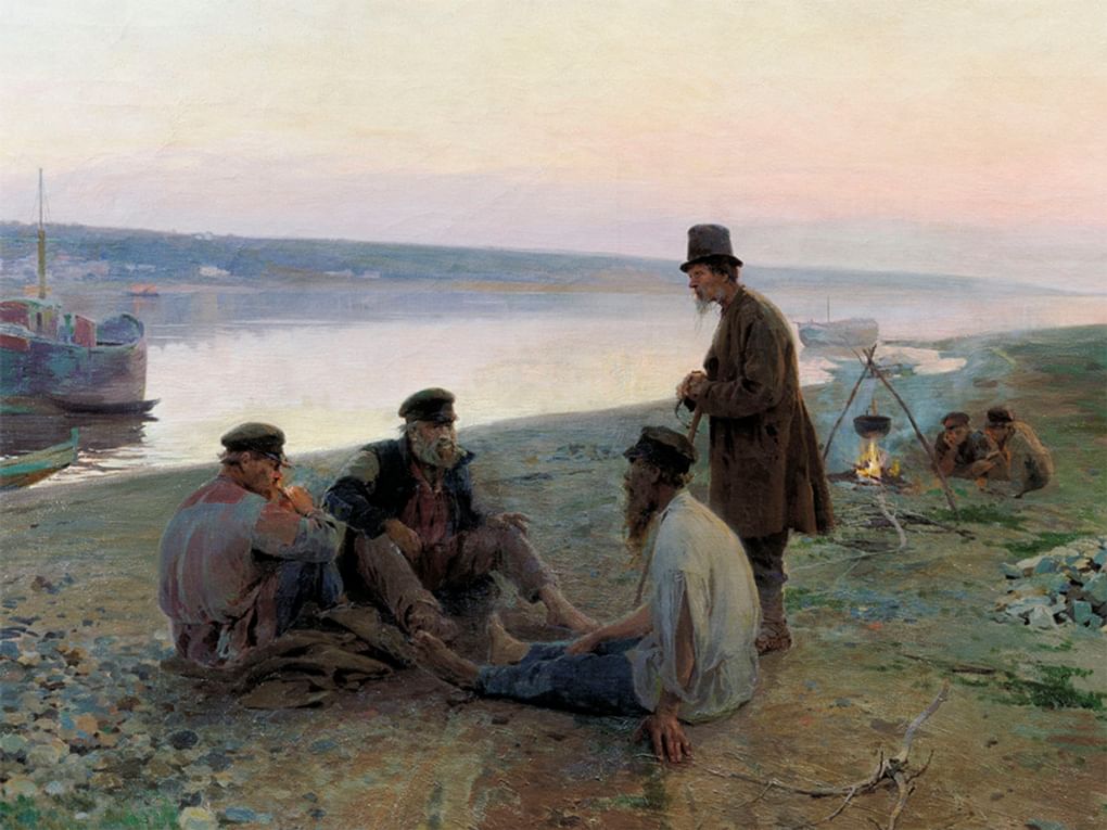 Алексей Корин. Бурлаки (фрагмент). 1897. Государственный музей-заповедник «Ростовский кремль», Ростов, Ярославская область