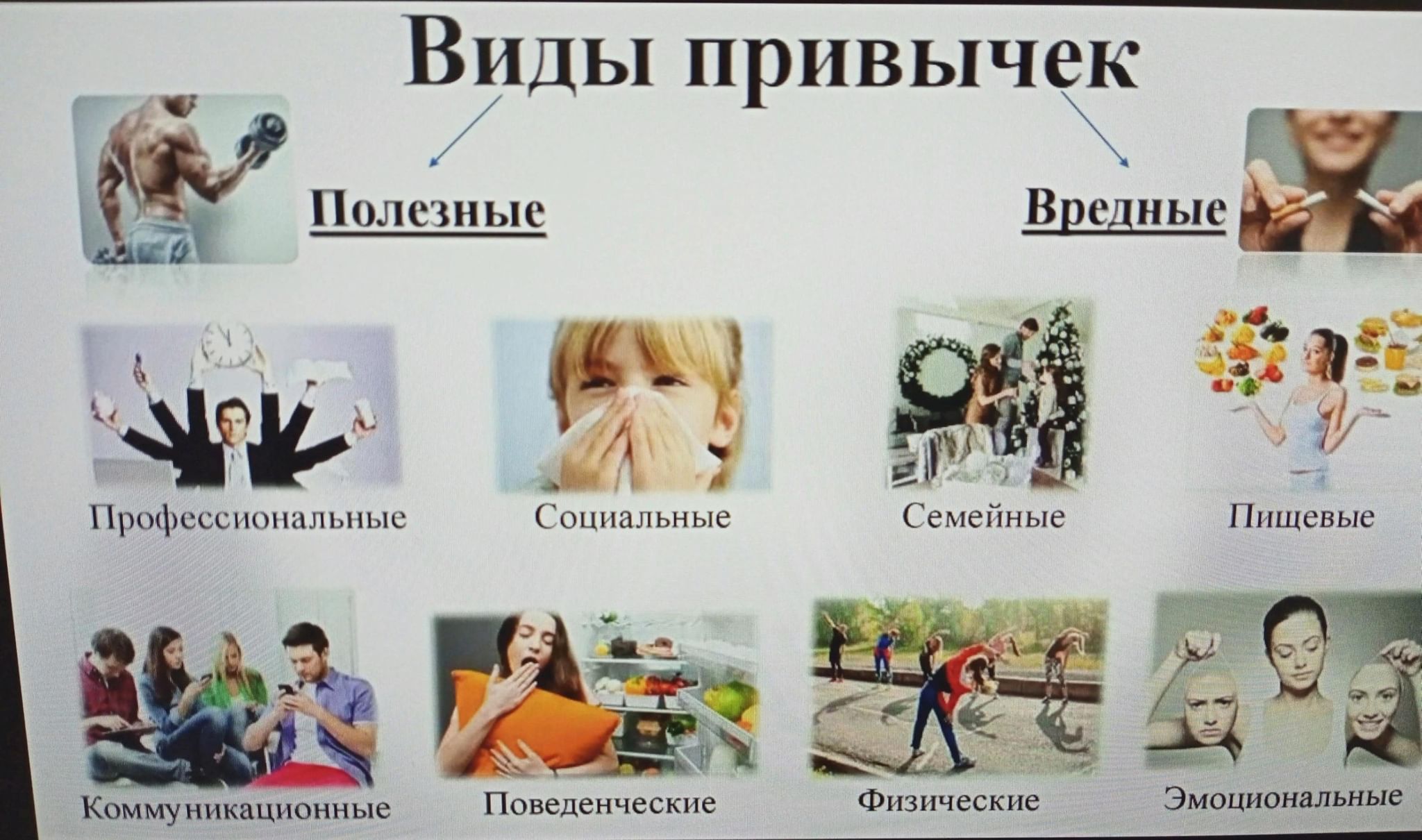 Полезные <b>привычки</b> и вредные <b>привычки</b>. 