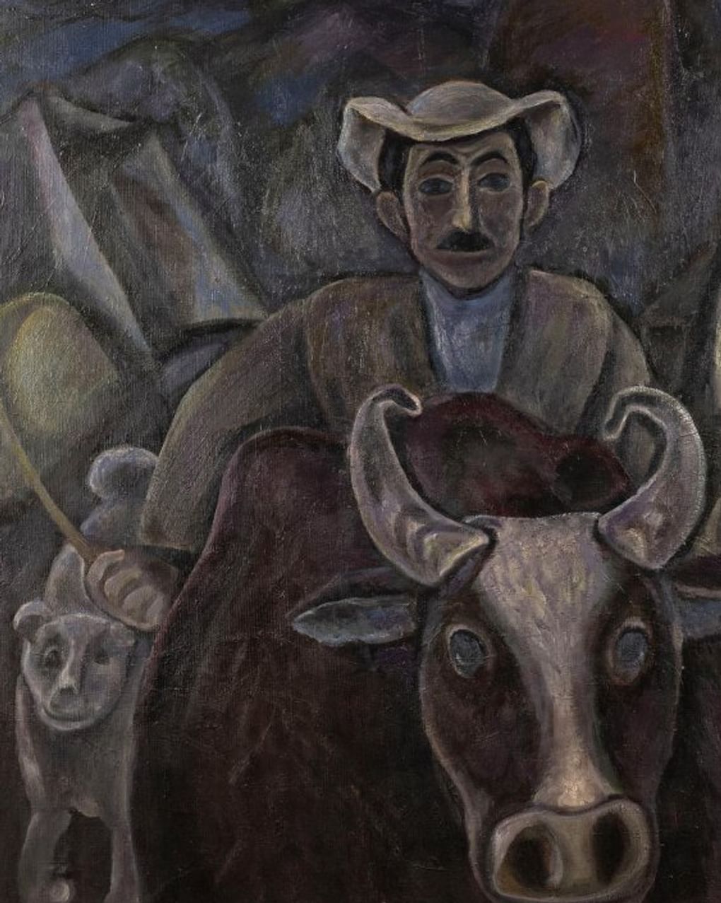 Хсар Гассиев. С пастбища (фрагмент). 1984. Калининградский областной музей изобразительных искусств, Калининград