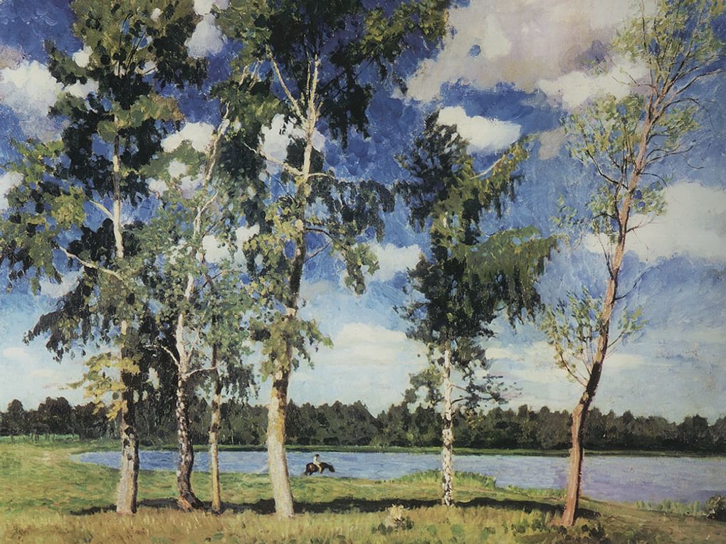 Игорь Грабарь. На озере (фрагмент). 1926. Государственный Русский музей, Санкт-Петербург