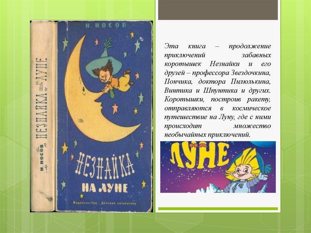 Читательский дневник «Незнайка на Луне» Н.Н. Носов.