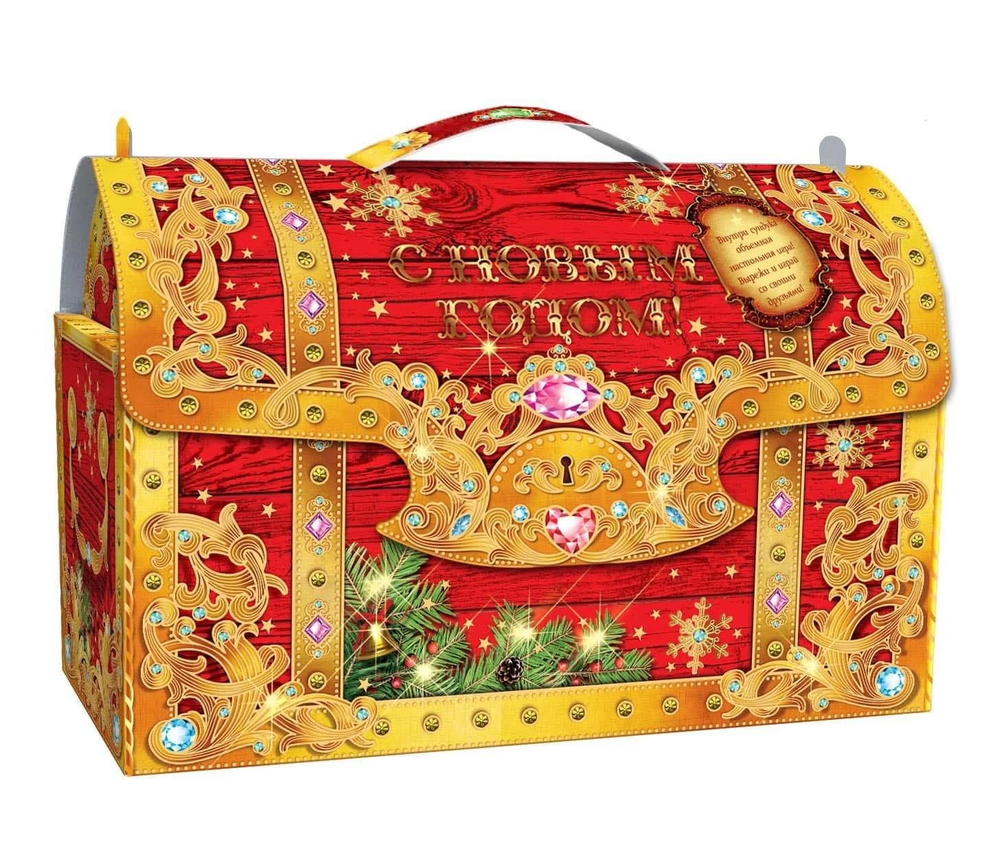 Сказочный ларец. Новогодний сундук. Сундучок для детей. Волшебный сундук. Волшебный ларец.