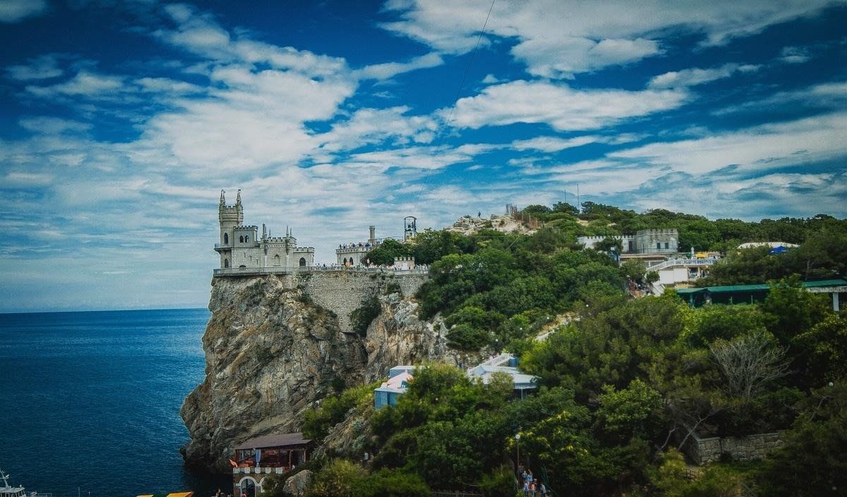 Алушта Ласточкино гнездо. Ласточкино гнездо панорама. Ласточкино гнездо вид сверху. Крым горизонтальная.