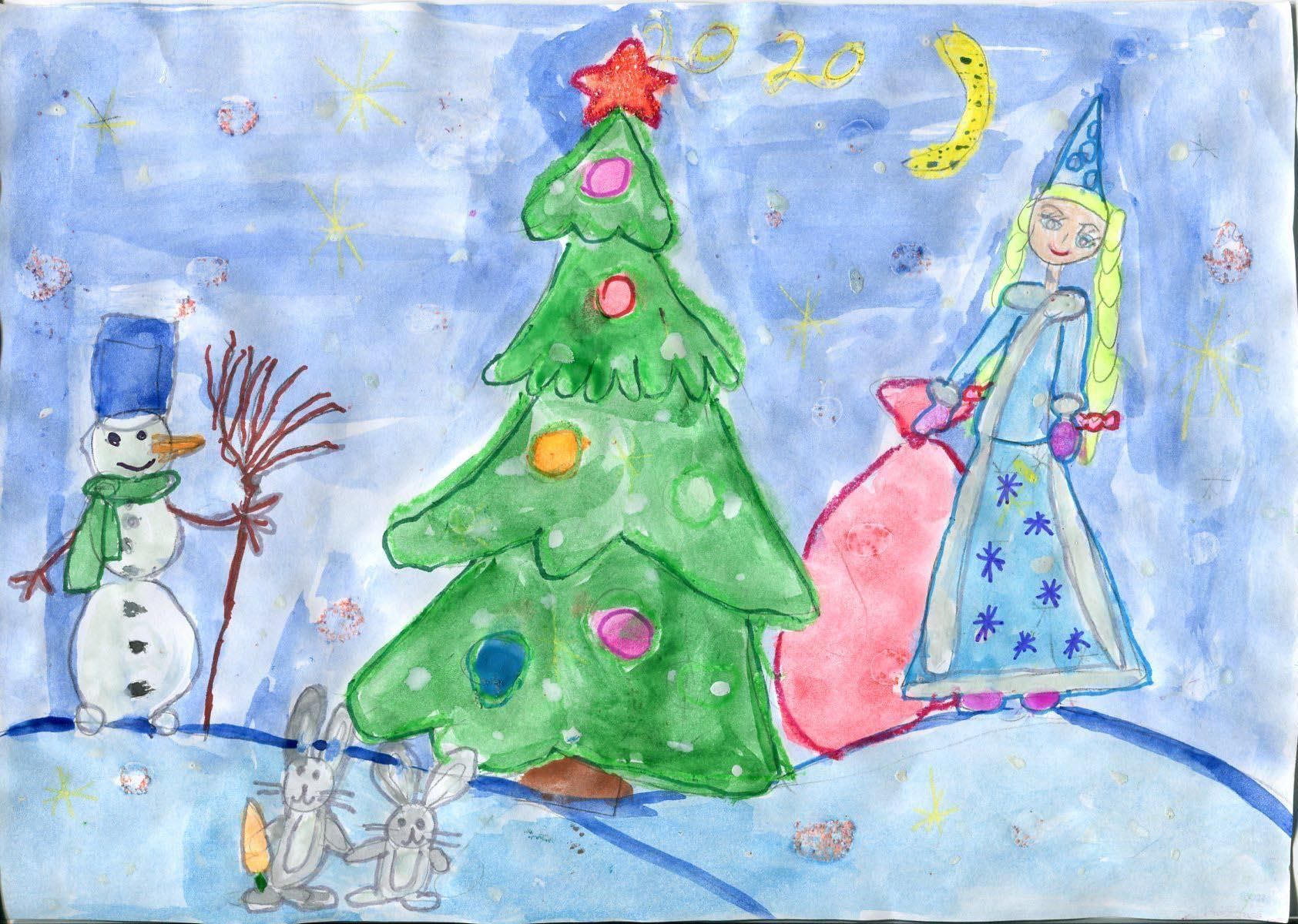Конкурс рисунков на новый год для детей