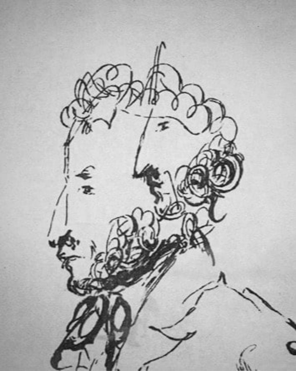 Николай Гоголь. Портрет поэта Александра Пушкина. 1830-е. Изображение: artchive.ru