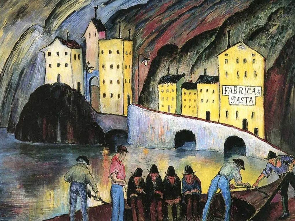 Марианна Веревкина. Живые и мертвые (фрагмент). 1924. Городской музей современного искусства, Аскона, Швейцария