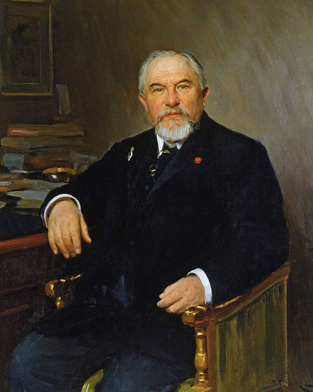 Николай Пимоненко. Портрет А.Н. Терещенко (фрагмент). 1910. Национальный художественный музей Украины, Киев, Украина