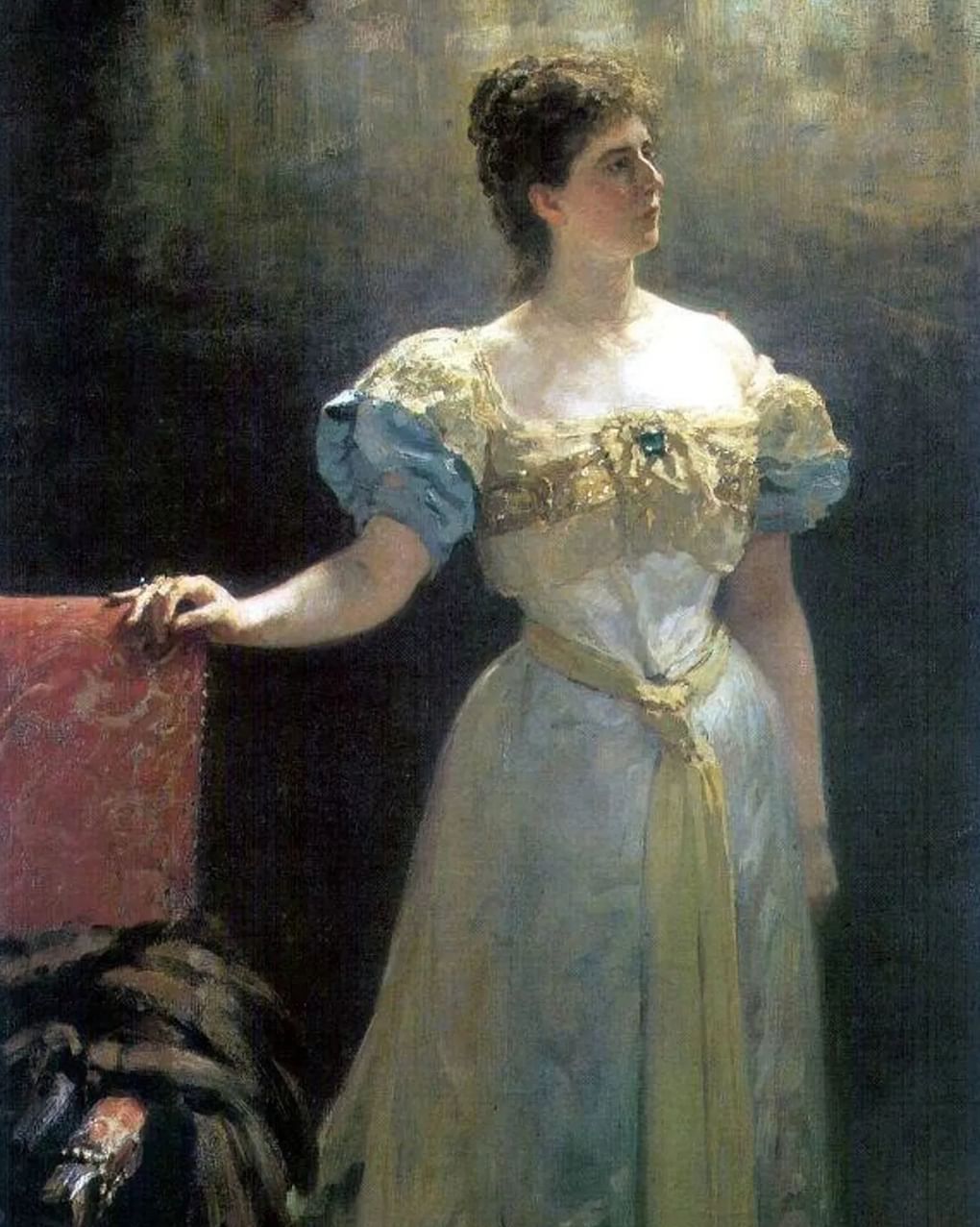 Илья Репин. Портрет Марии Тенишевой (фрагмент). 1896. Музей-квартира И.И. Бродского, Санкт-Петербург