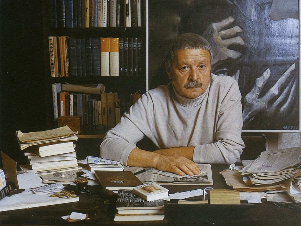 Валерий Плотников. Портрет Юрия Левитанского. 1985 год. Фотография предоставлена организаторами