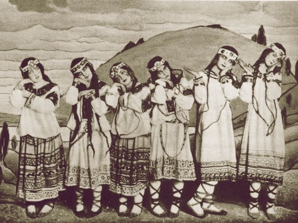 Сцена из балета Игоря Стравинского «Весна священная». 1913. Фотография: berggasse19.org
