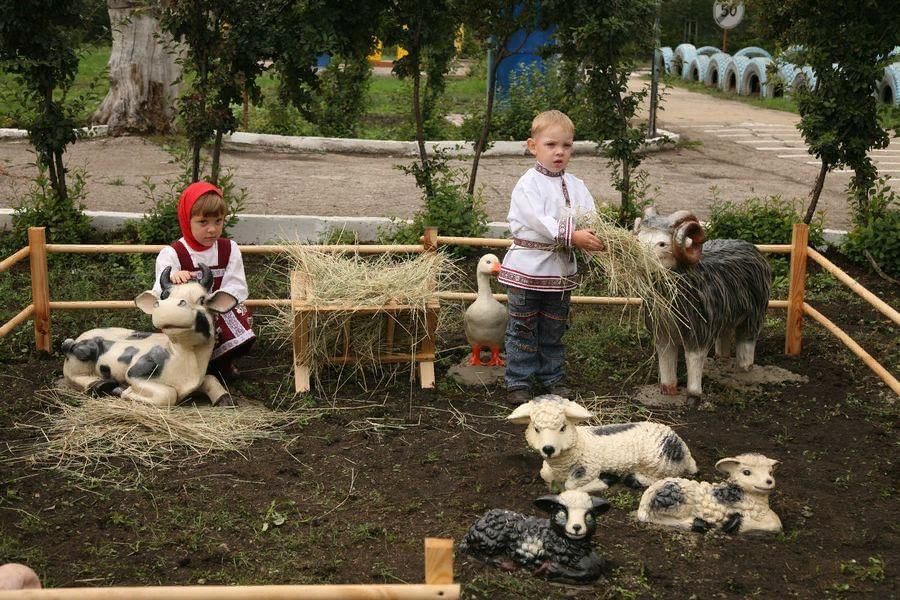 Проект сельский дворик в детском саду