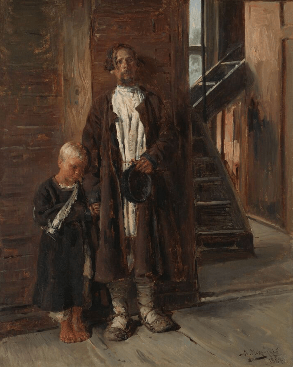 Владимир Маковский. За лекарством (фрагмент). 1884. Государственная Третьяковская галерея, Москва