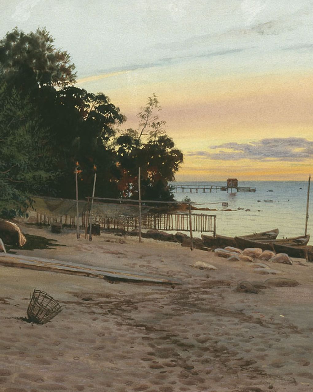 Альберт Бенуа. Вечер на взморье (фрагмент). 1910. Иркутский областной художественный музей имени В.П. Сукачева, Иркутск