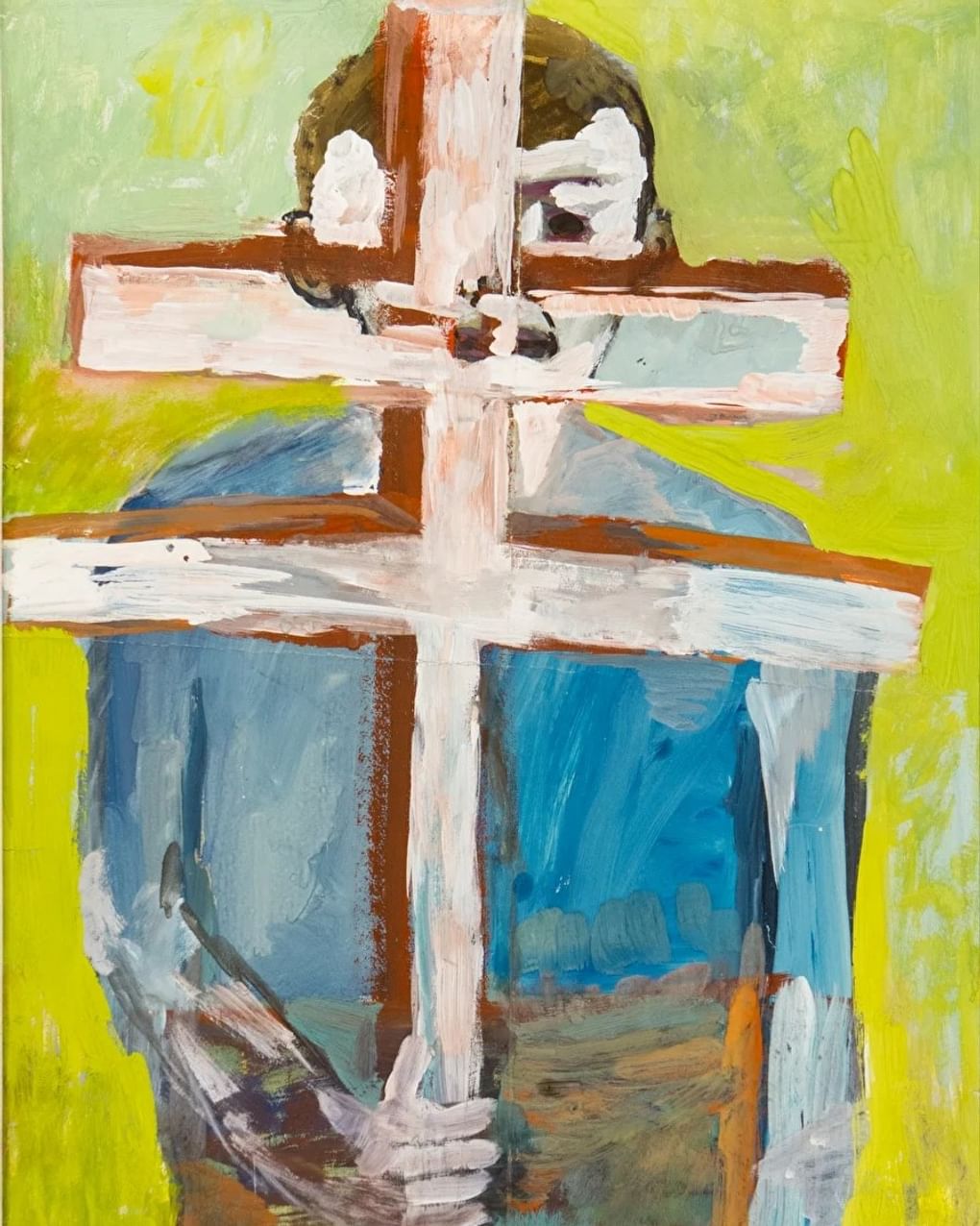 Владимир Яковлев. Мужчина с крестом. ﻿1969. Галерея «Веллум», Москва