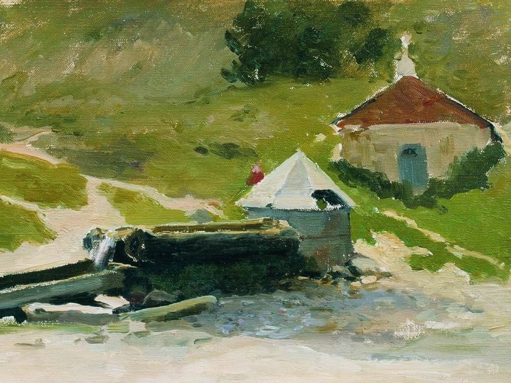 Алексей Степанов. Этюд (фрагмент). 1894. Плесский государственный историко-архитектурный и художественный музей-заповедник, Плес, Ивановская область