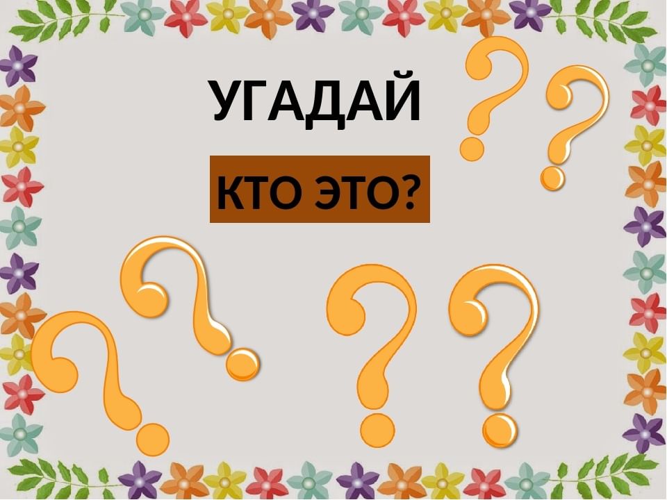 Детская игра угадай кто на картинке