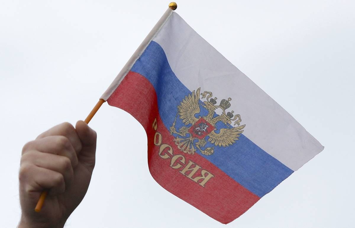 Флаг с изображением руки