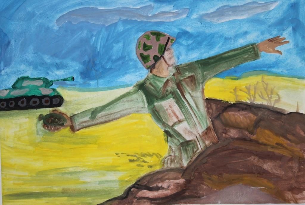 Рисунок профессия родину защищать