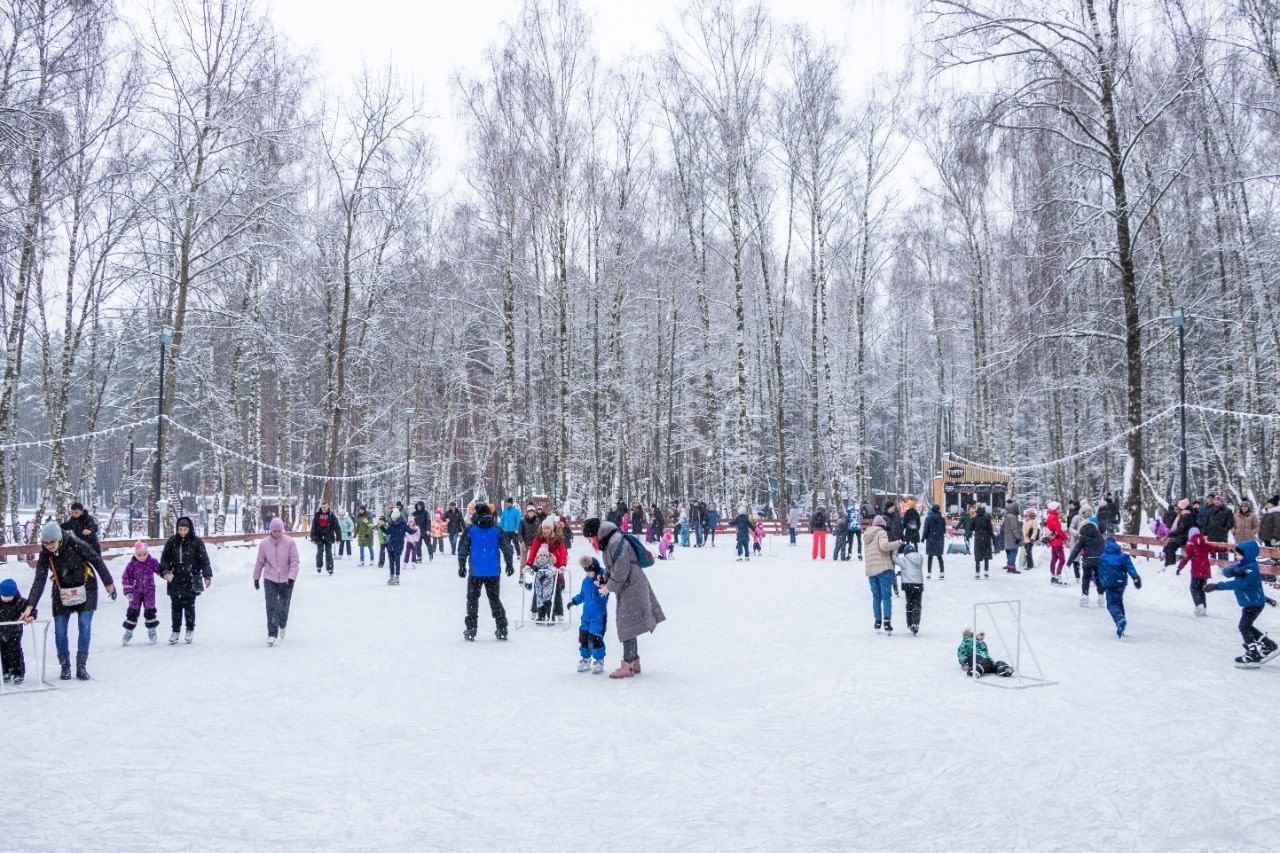 каток в парке дубки