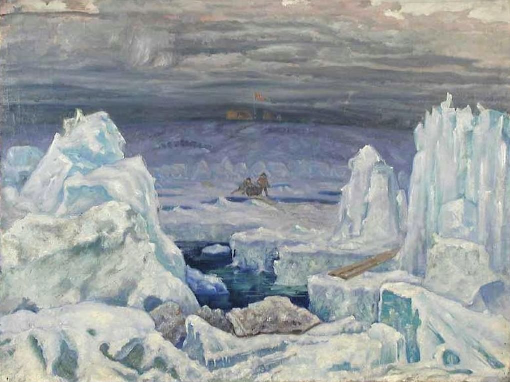 Митрофан Берингов. У мыса Челюскина. 1934. Музей изобразительных искусств Республики Карелия, Петрозаводск, Республика Карелия