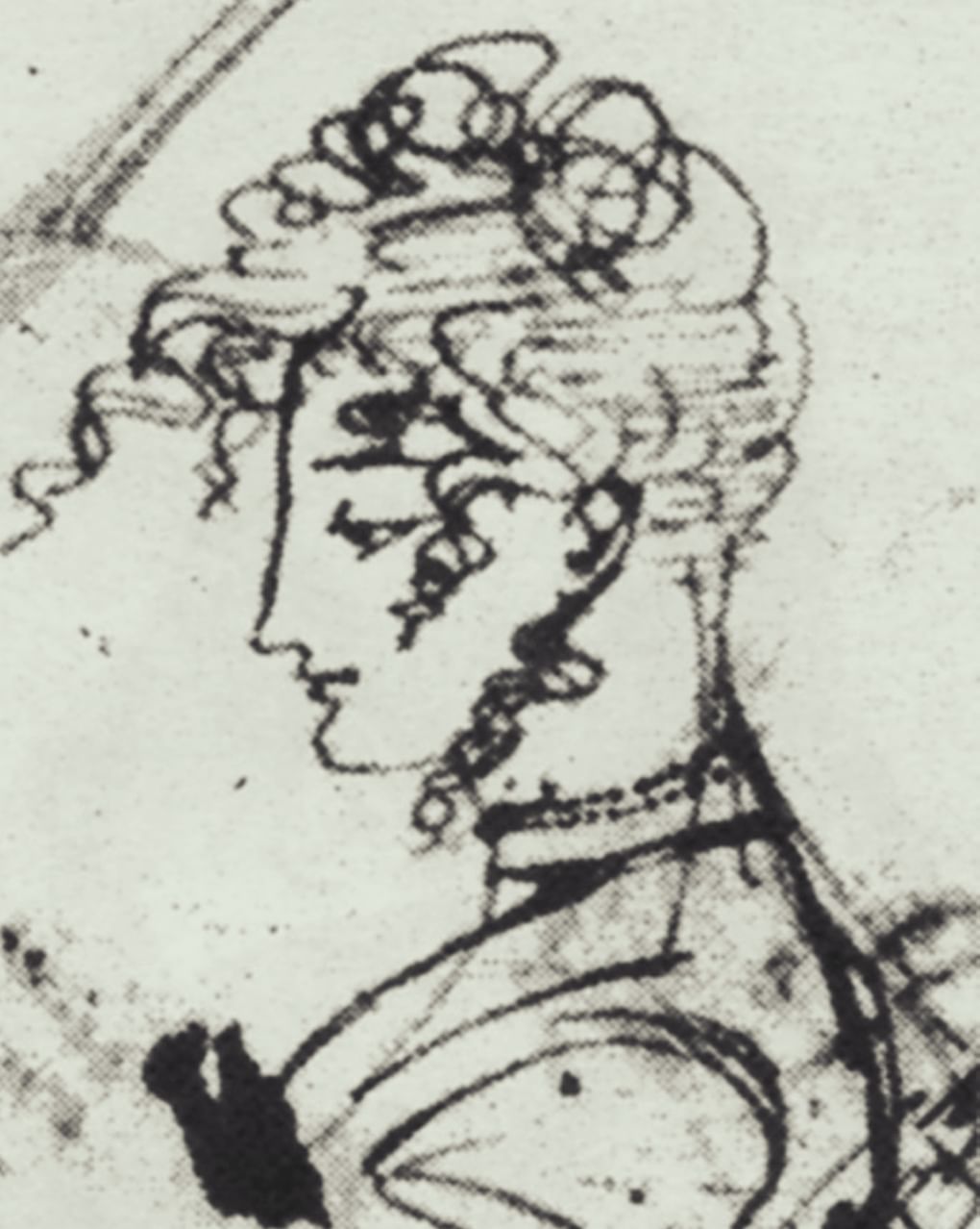 Александр Пушкин. Портрет Каролины Собаньской. 1830-е годы. Изображение: wikipedia.org / Public domain