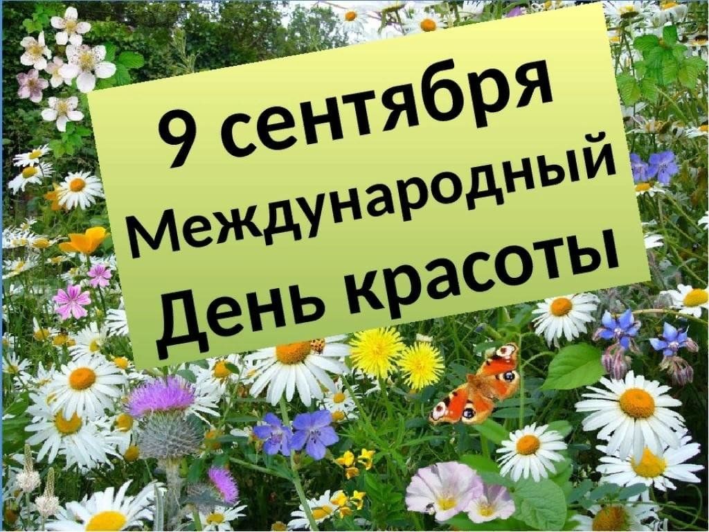 Что будет 9 сентября. 9 Сентября. Международный день красоты. Всемирный день красоты картинки. 9 Сентября какой праздник.