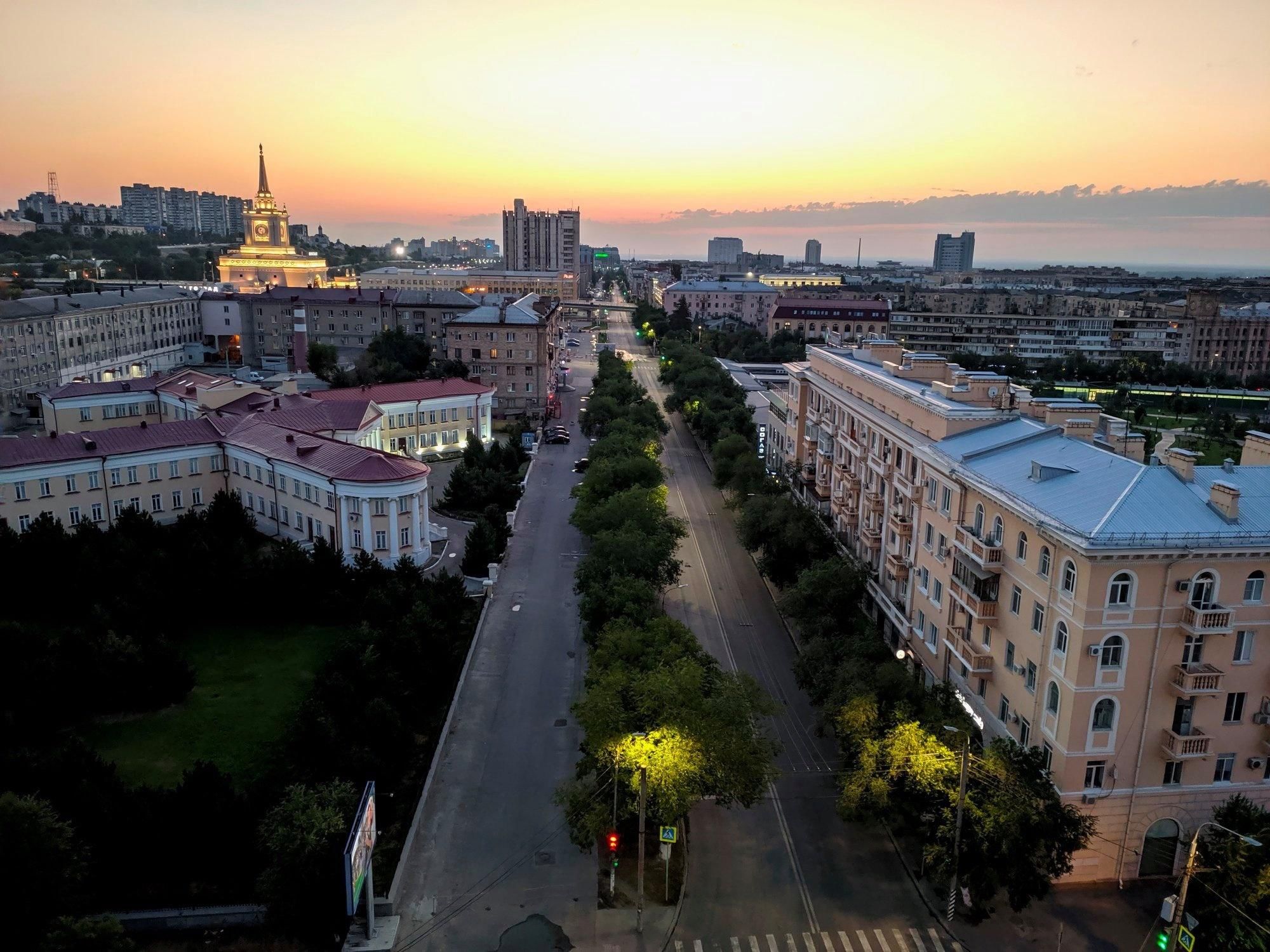 Вид на город Волгоград 2021
