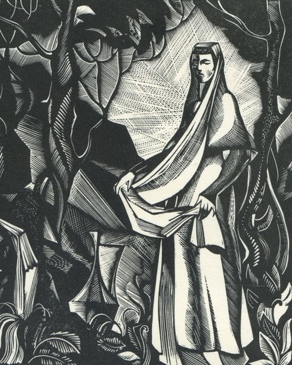 Дмитрий Медведев. Горянка. Иллюстрация к поэме Михаила Лермонтова «Мцыри». 1978. Краснодарский государственный историко-археологический музей-заповедник им. Е.Д. Фелицына, Краснодар