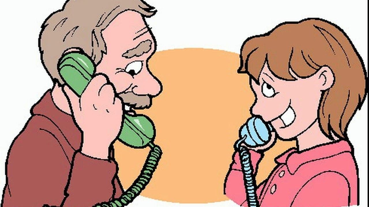 Картинка разговор по телефону картинка