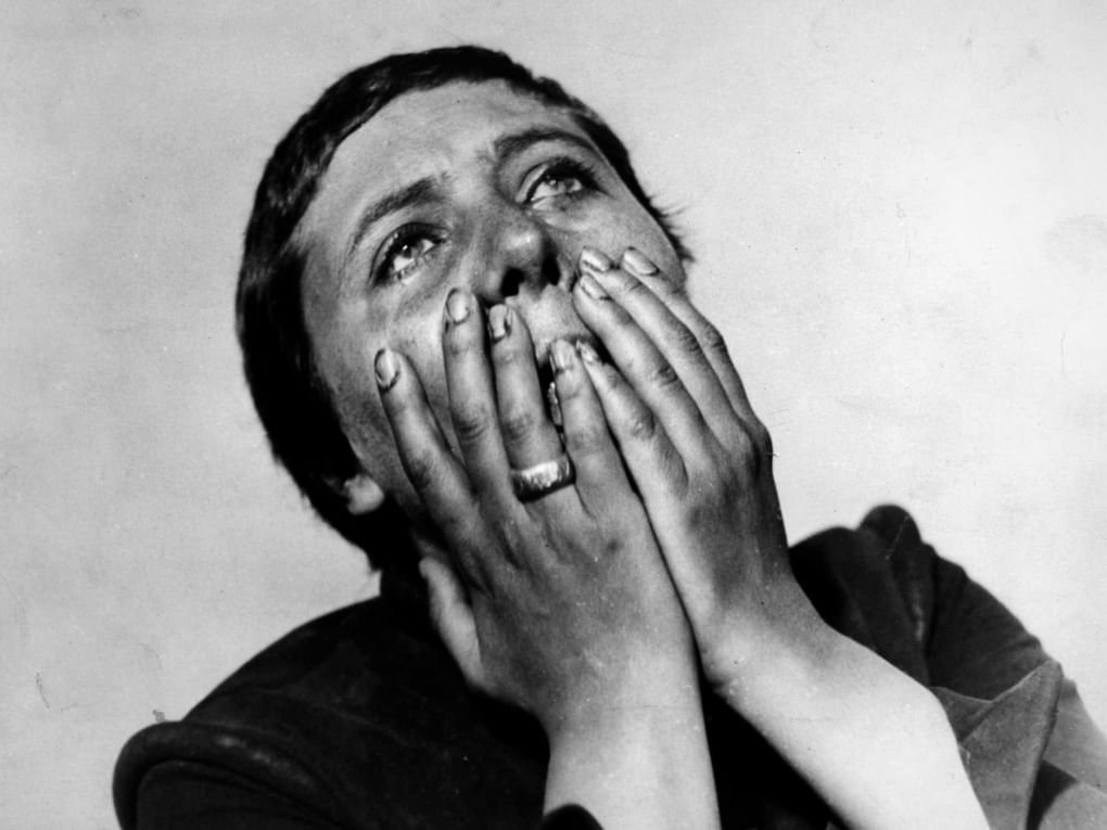 Кадр из художественного фильма Карла Теодора Дрейера «Страсти Жанны д’Арк» (1928)
