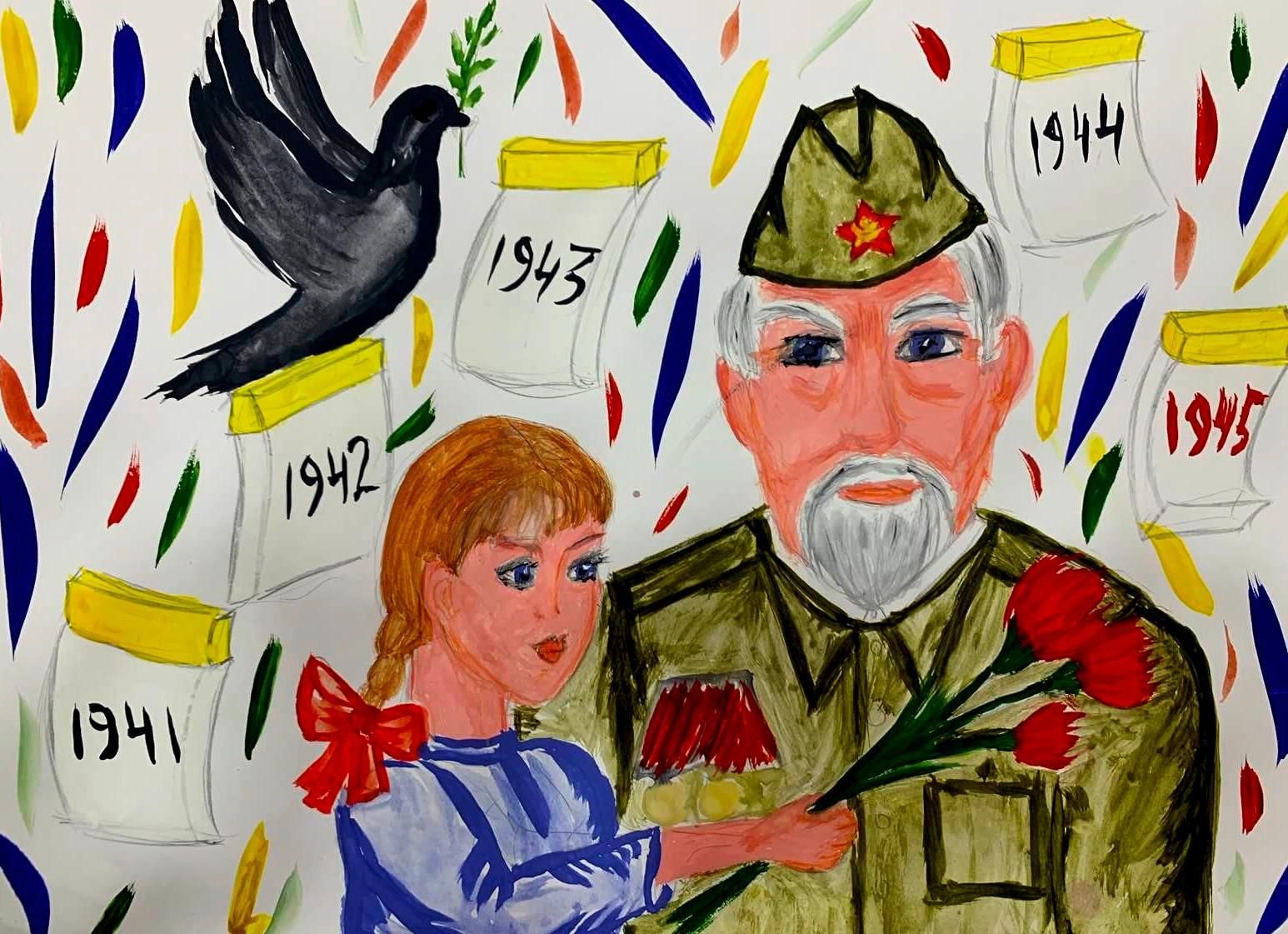 Выставка детского рисунка о войне
