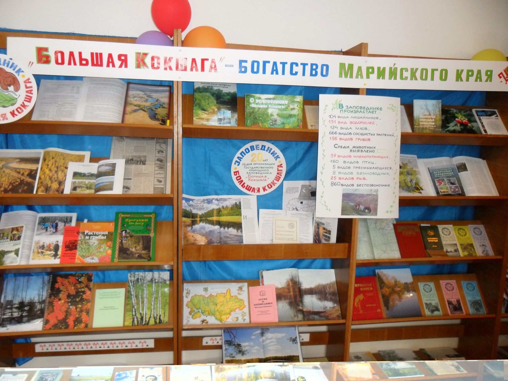 Книжная выставка заповедники