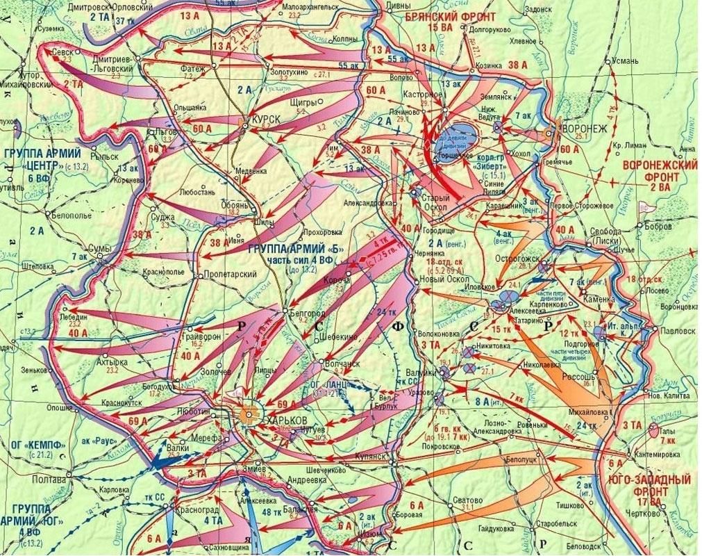 Острогожско россошанская наступательная операция карта