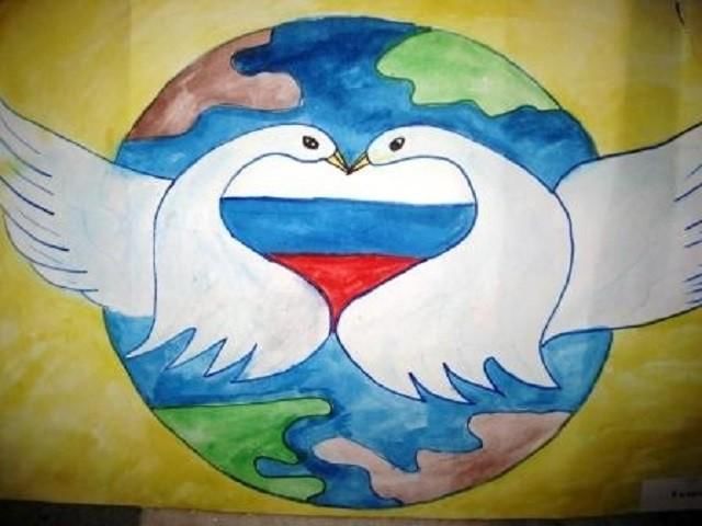 Миру мир рисунок легкий