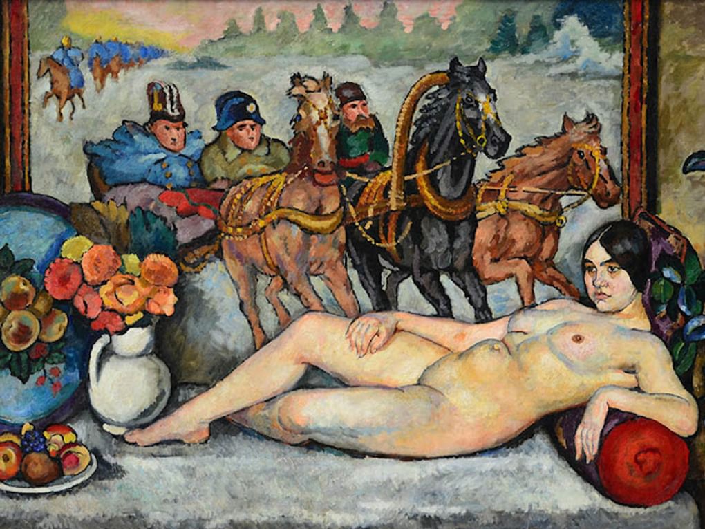 Илья Машков. Русская Венера (Россия и Наполеон) (фрагмент). 1914. Частное собрание