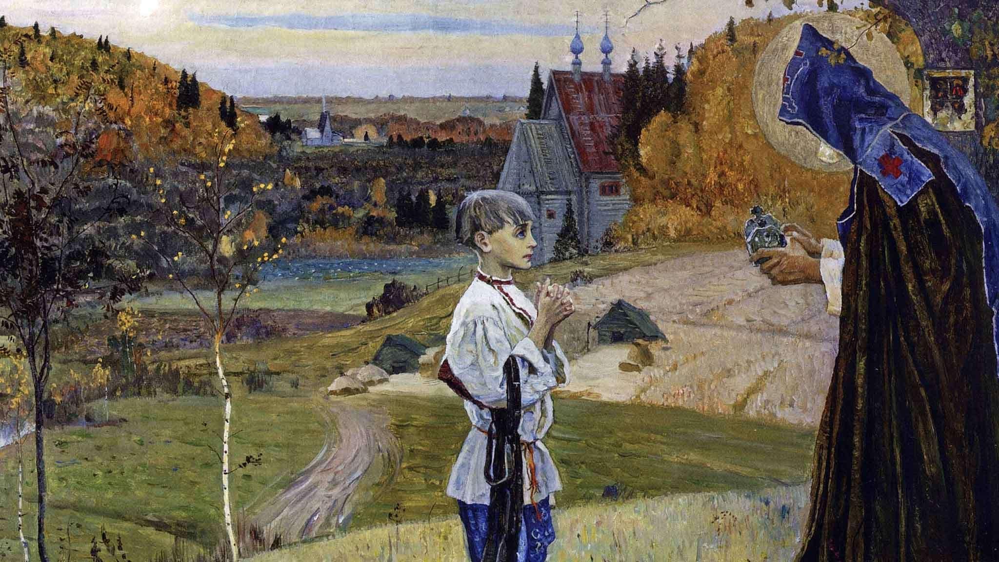 Посвятить жизнь родине. М.В. Нестеров. «Видение отроку Варфоломею». 1889–1890..