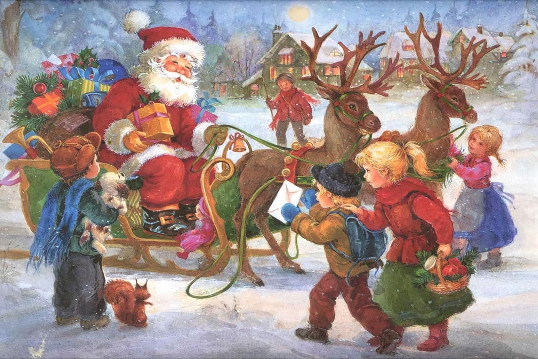 Веселые зимние праздники. Рождественские картинки. Новый год праздник для детей. Новый год дети. Новый год иллюстрации.