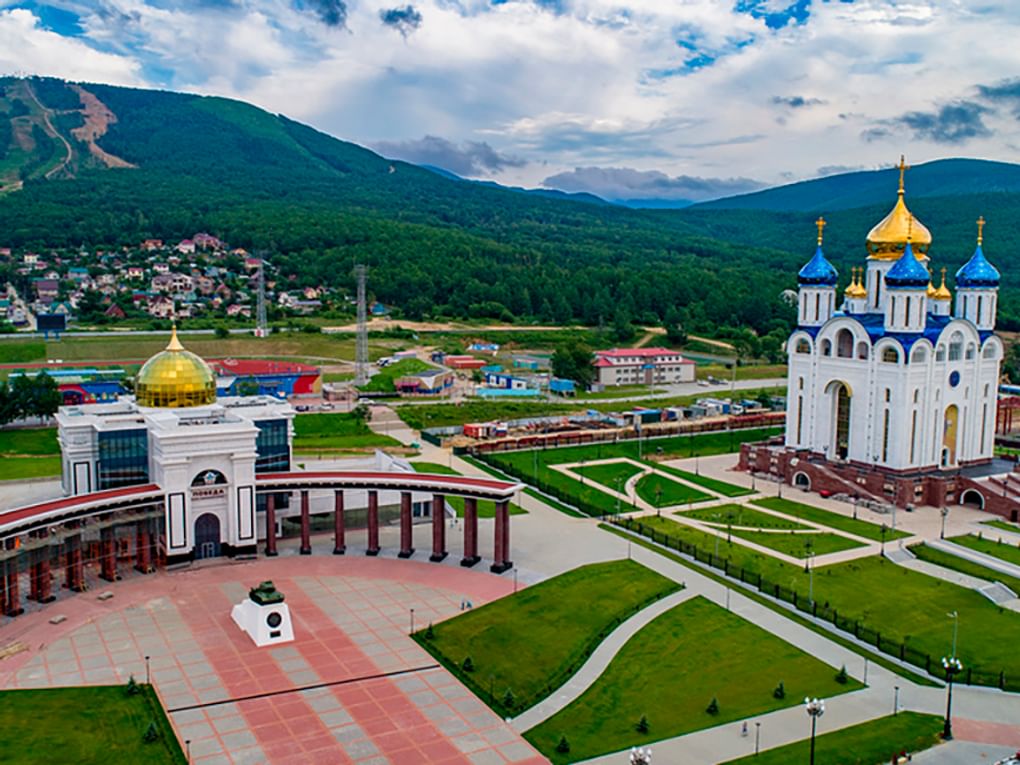 Площадь Победы, Южно-Сахалинск. Фотография: Денис Бирюков / фотобанк «Лори»